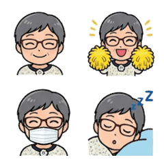 A woman with short gray hair