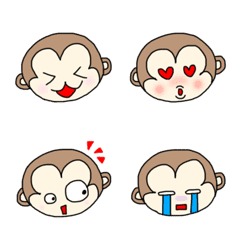 Monkey's cute emoji