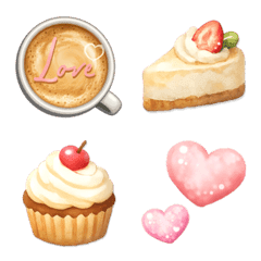 Cafe emoji set