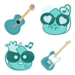 Pick-kun Emoji (turquoise color)