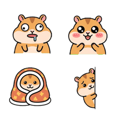 笨拙小倉鼠的反應表情貼