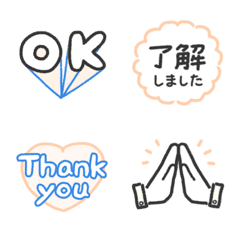 Emojis that convey emotions(pink&blue)