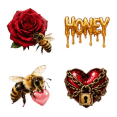 HANA Rose and Honeys Emoji