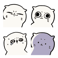 Big white face expression