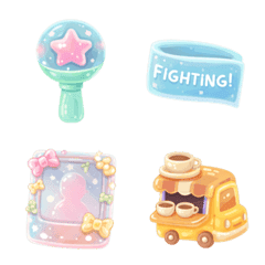 Squishy K-Pop Fan & Concert Emoji Set