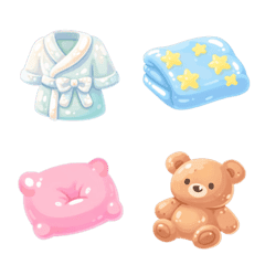 Squishy Slumber Party Emoji Set
