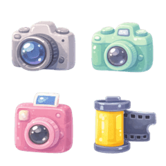 Squishy Photography & Film Emoji Set