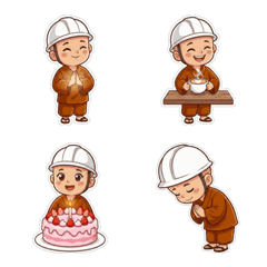 工帽沙彌 表情貼 1