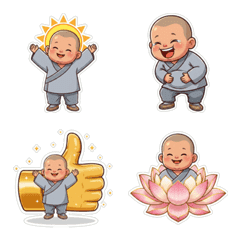 有福沙彌 表情貼 2