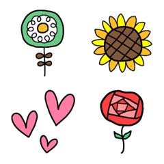 flowers and hearts!!