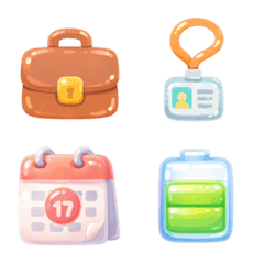 Cute & Squishy Office Worker Emoji Set
