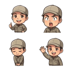 Trucker Workplace Emojis