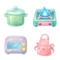 Squishy Kitchen Gadgets Emoji Set
