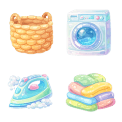 Squishy Laundry Day Emoji Set