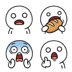 笨笨的呆萌角色（張大嘴巴）