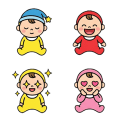 全身緊身衣嬰兒表情貼