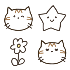 very simple cat emoji
