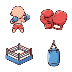 每天都能用！療癒可愛的拳擊表情貼