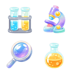 Squishy Crazy Science Lab Emoji Set