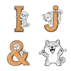 柴柴木紋字母表情貼（完整版）