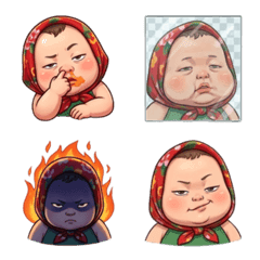 Q寶小棉襖2臉部表情貼