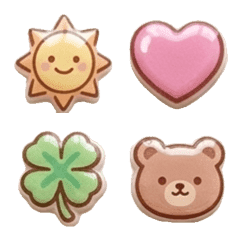 Puffy Drop Emoji Stickers