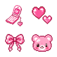 Heisei Gal Pixel Emojis