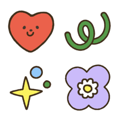 Candy colors and pop emoji