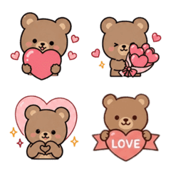 Yurukumasan Heart Emoji