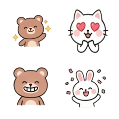 小熊和兔子：日常表情貼