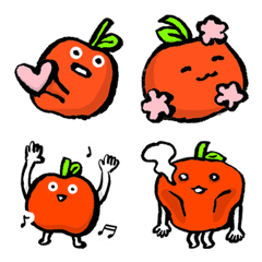 Surreal and cute apple