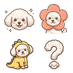 白貴賓 ♡ 療癒大頭貼版表情貼
