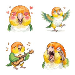 White-bellied Caique Emoji 2