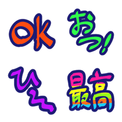Handwritten Text Emojis for Reactions