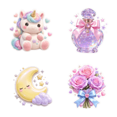 Ultra-Glossy Puffy Dreamy Stickers