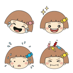 Sweet Candy Girl Emojis