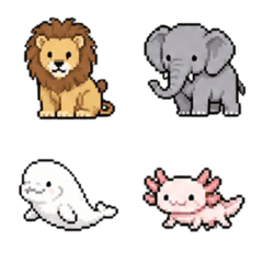 Kawaii Pixel Animal Emojis2