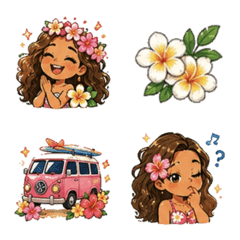 Summer Gal Tropical Cute Vibes
