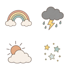 Muted Weather Emoji