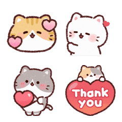 ふんわりにゃんこ❤️動く絵文字