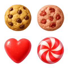 Realistic sweets-emojis