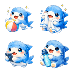 Cute Shark Stickers