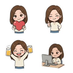 Cute Girl Emojis for Everyday Use