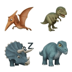 Yurukawa Dinosaur Emoji Collection