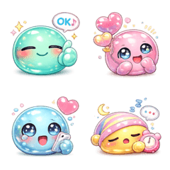 【夢幻可愛♡豐滿柔滑②】表情符號♪