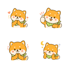 每日工作柴犬問候表情