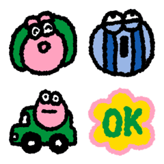 まるいやつの絵文字。Color Version