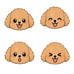 Various Toy Poodle Emojis