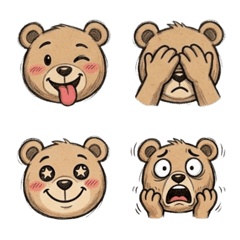 Beary Vibe: The Expressive Grizzly