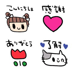 nenerin色んな絵文字セット可愛い626